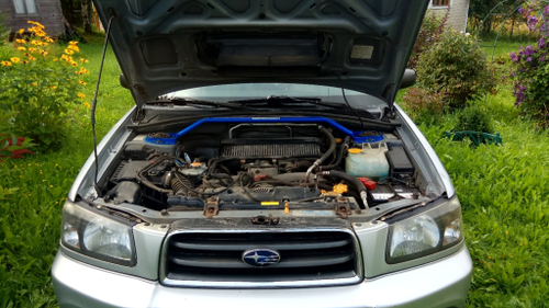 Распорка передних стоек (цельная) Subaru Forester SG