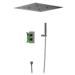 Душевая система встроенная с термостатом Petruma SX-5029/18SM Черное золото