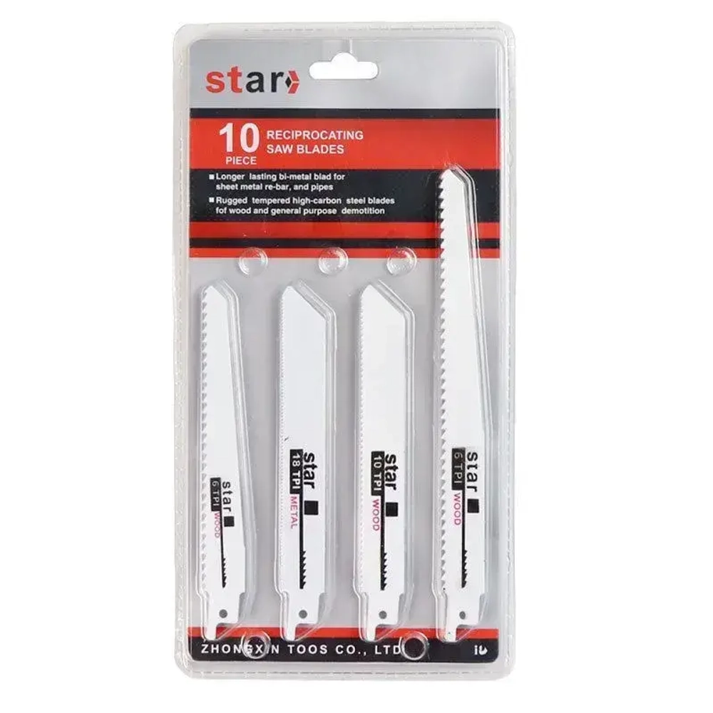 Полотно для сабельной пилы, набор из 10шт