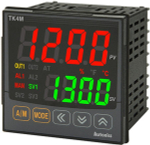 TK4M-12CN 24VAC 50/60Hz, 24-48VDC температурный контроллер, DIN 72х72 мм, 1 аварийный выход, токовый или ТТР выход 1