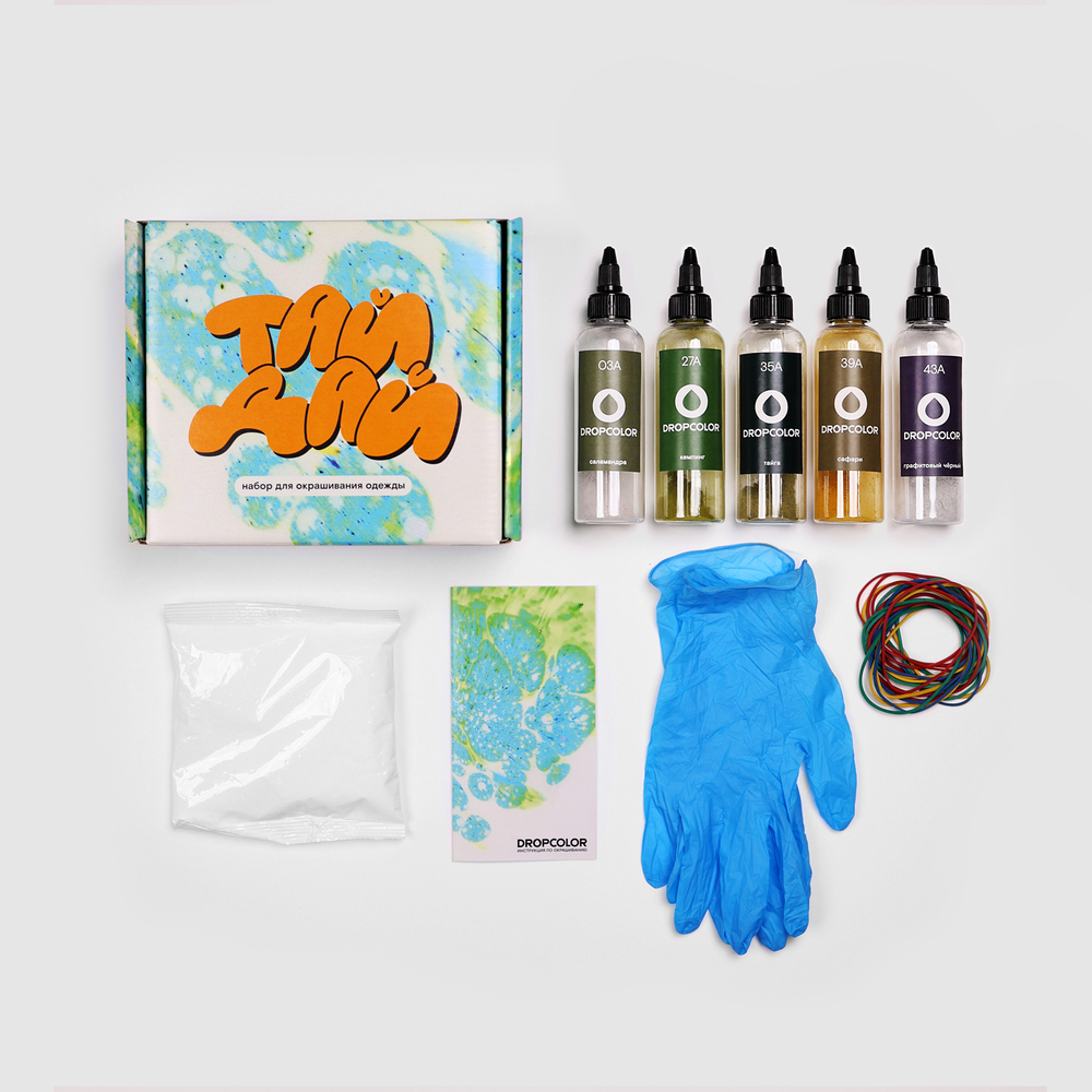 Набор тай-дай 5 цветов #12