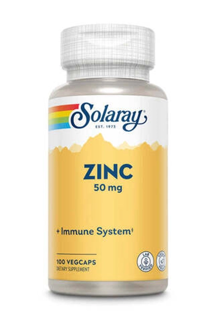 Zinc 50 мг 100 капсул Solaray