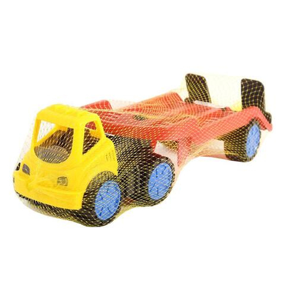 Пластмассовая игрушечная машина Toy Bibib "Эвакуатор маленький" (35*12*10 см), сетка