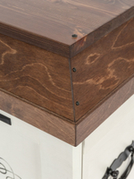 Ларец-сундук Светлогоры белый с вензелем