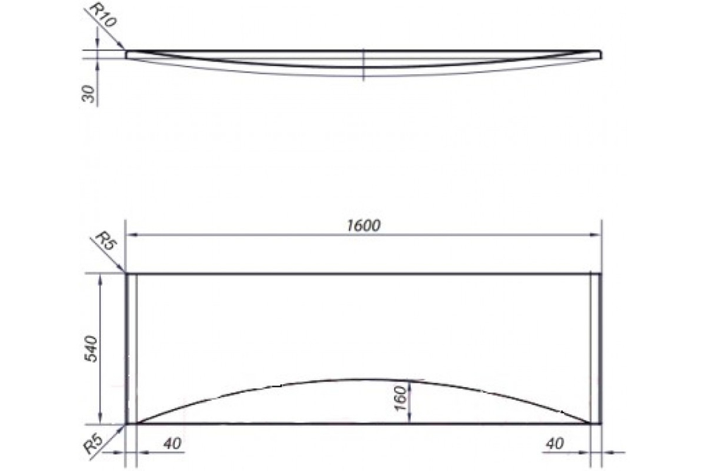 Панель для ванны Cersanit Virgo Intro P-PA-VIRGO 160