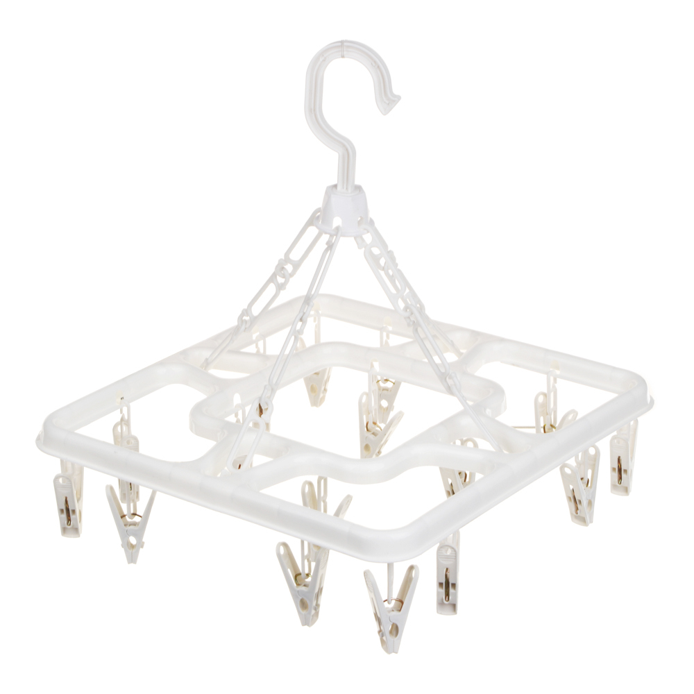 Сушилка для белья подвесная с прищепками 16шт