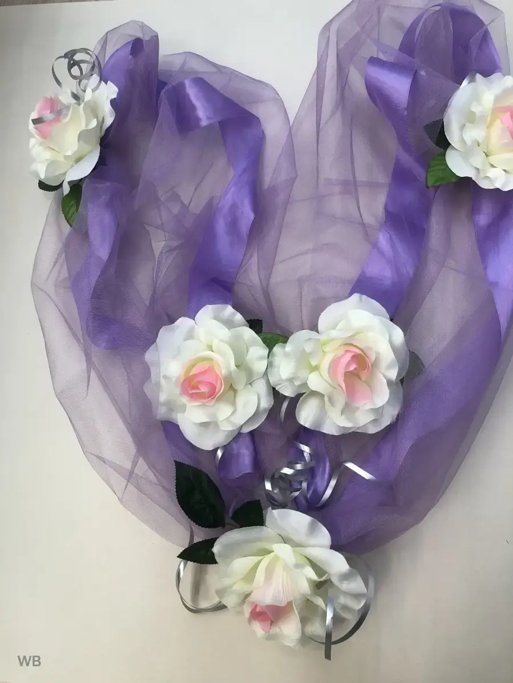 Свадебная лента на автомобиль