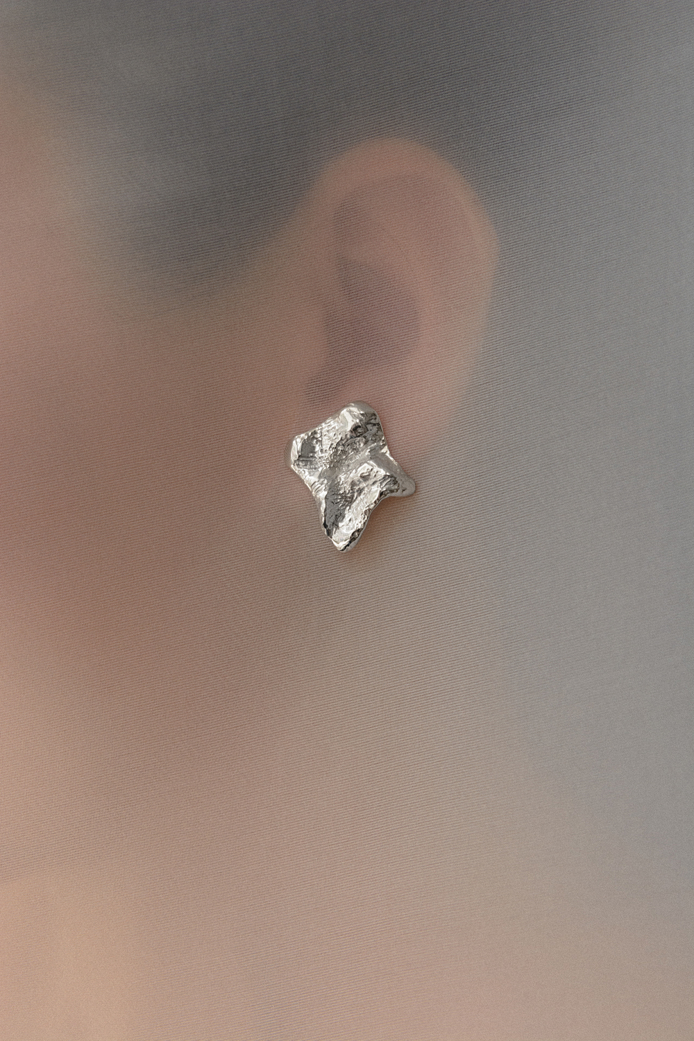 Серьги из серебра "Фактура"