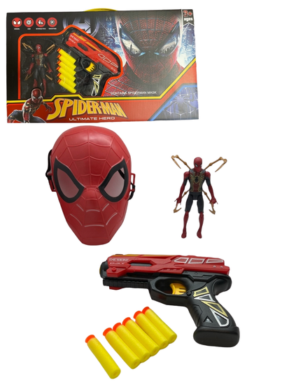 Игровой набор " Человек Паук " ( бластер, маска, фигурка )