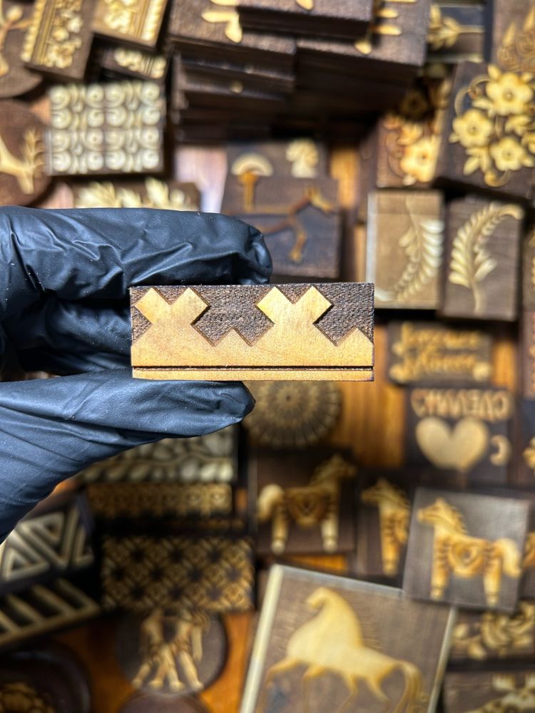 Деревянный штамп 053 (5x2 см)