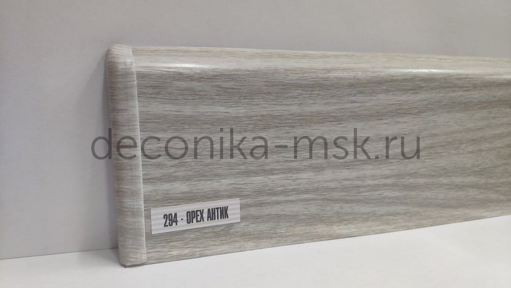 Плинтус напольный Деконика Д70 294 Орех антик (70х21х2200 мм) Deconika