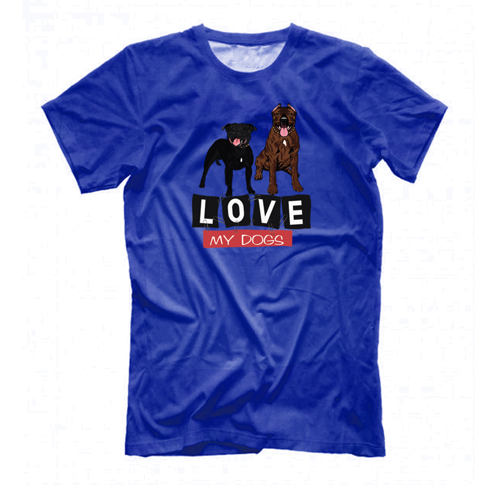 Футболка "Стаффы - LOVE"