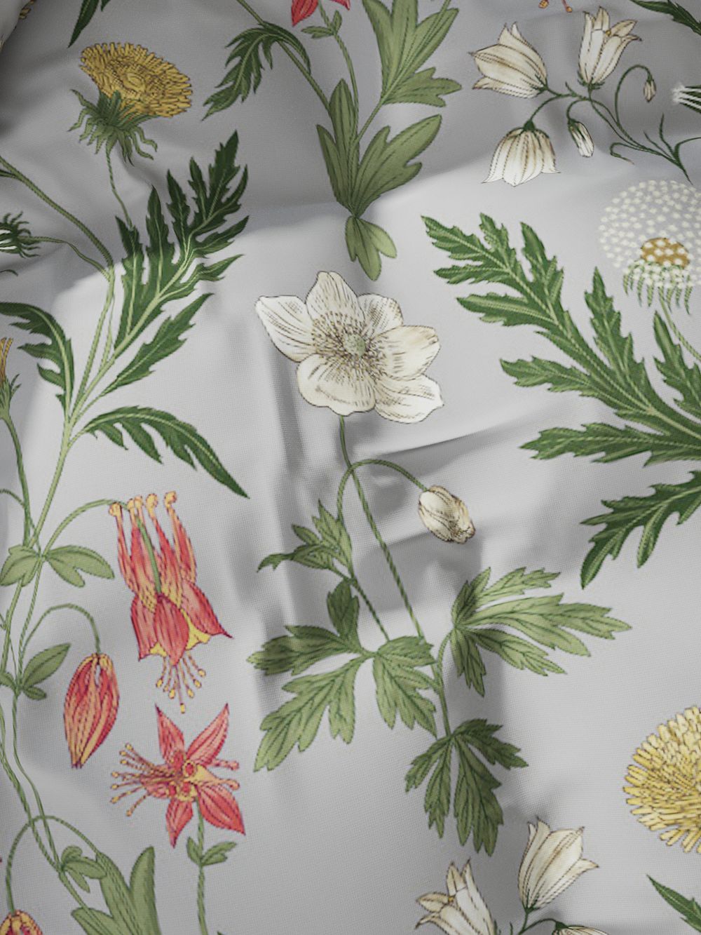 Наволочка комплект 2шт перкаль Сказка "Винтажный сад" 70x70 см на молнии