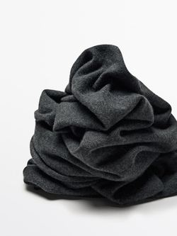 Massimo Dutti Шарф из 100% кашемира, серый