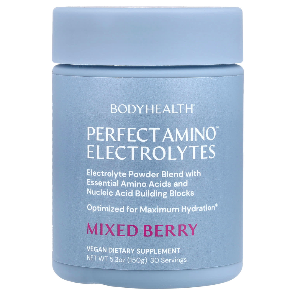 BodyHealth, Perfect Amino ™, электролиты, ягодная смесь, 150 г (5,3 унции)