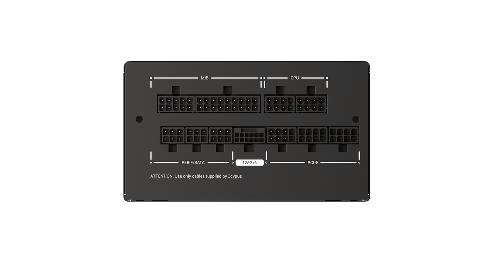 Блок питания Ocypus 1000W, Iota P1000, Full Modular, 80+ GOLD, 91%, Черный, Iota-P1000-G1FFBK024X-EU