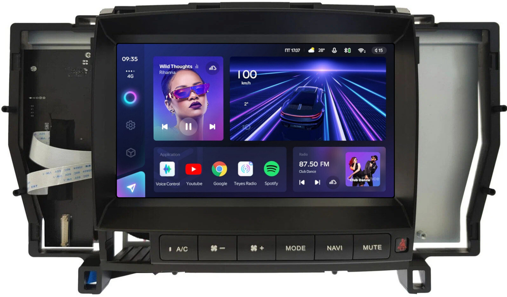 Магнитола для Toyota Crown / Crown Majesta S180 2004-2008 - Teyes CC3-2K монитор 9.5" 2K QLED на Android 10, ТОП процессор, CarPlay, 4G SIM-слот