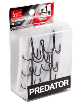 Крючки-тройники LUCKY JOHN Predator LJH234 №1, 7 шт