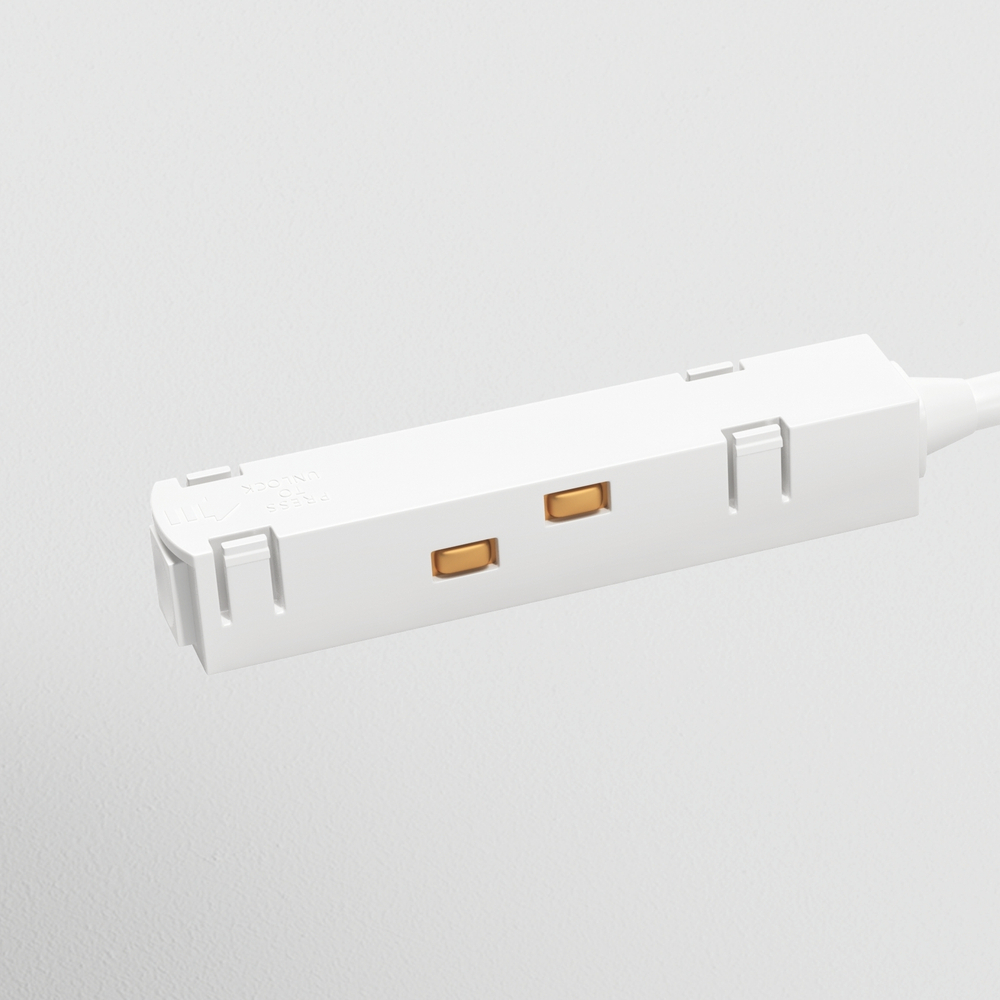 Коннектор питания угловой для магнитного шинопровода Maytoni Technical TRA004CPC-22W белый