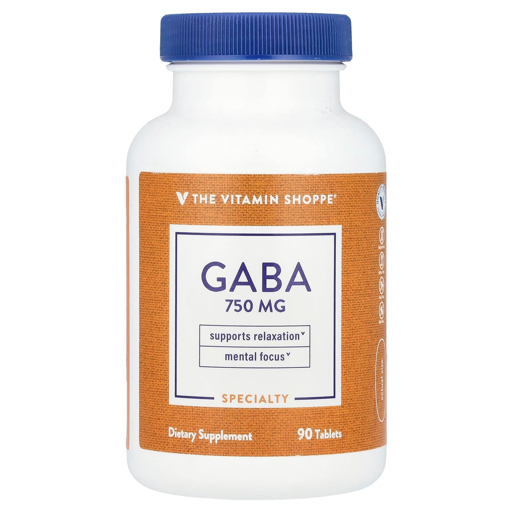 The Vitamin Shoppe, ГАМК, 90 таблеток
