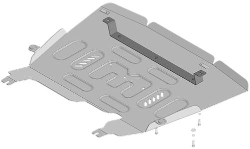 Защита картера двигателя, Электроусилителя руля, Переднего электромотора. 4 мм, Алюминий для Li Auto L7 2024-н.в., Motodor.349906