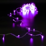 Гирлянда для дома 16м 180 ламп LED прозрач.пров.,8 реж, IP-20, Фиолетовый (возможность соединения)
