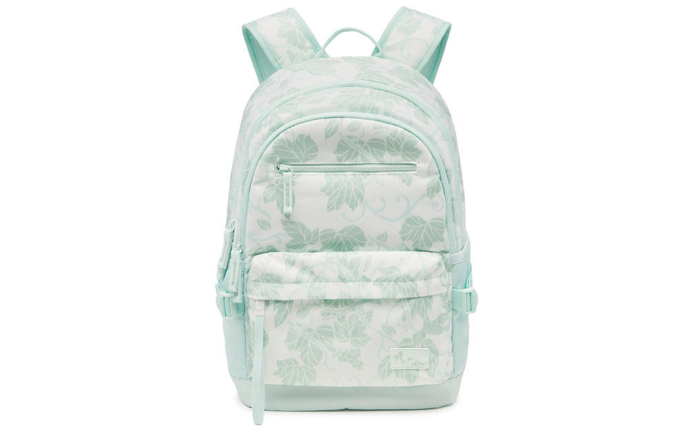 Li Ning Sports Life Collection Polyester Sports Backpack Unisex Light Moss Green All Over Print