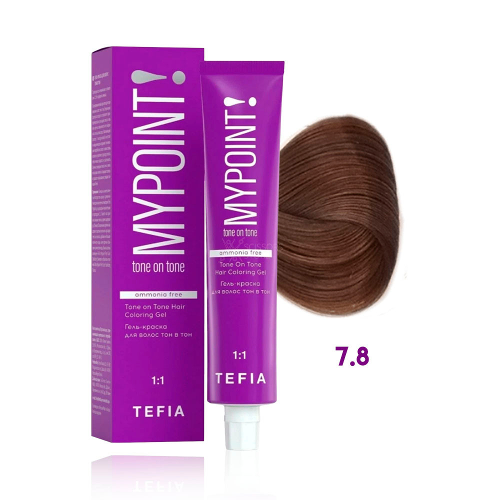 TEFIA  Гель краска для волос тон в тон, 60 мл