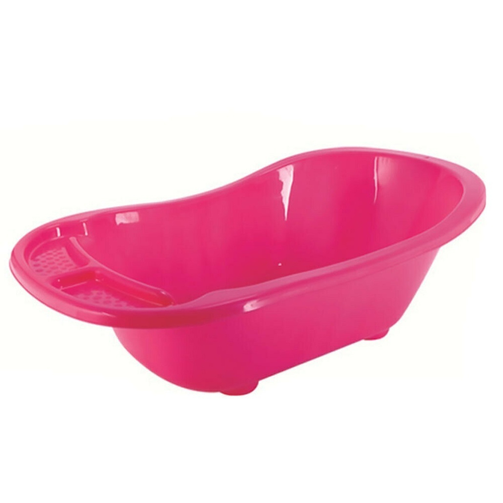 Ванна детская широкая с водостоком, цвет бордовый