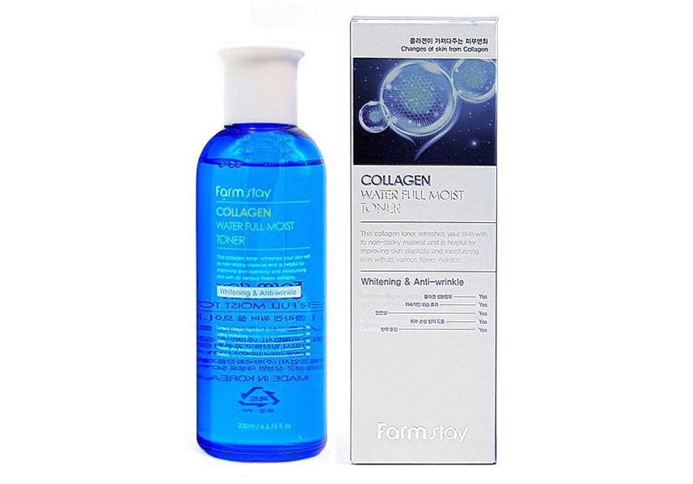 FarmStay. Увлажняющий тонер с коллагеном Collagen Water Full Moist Toner