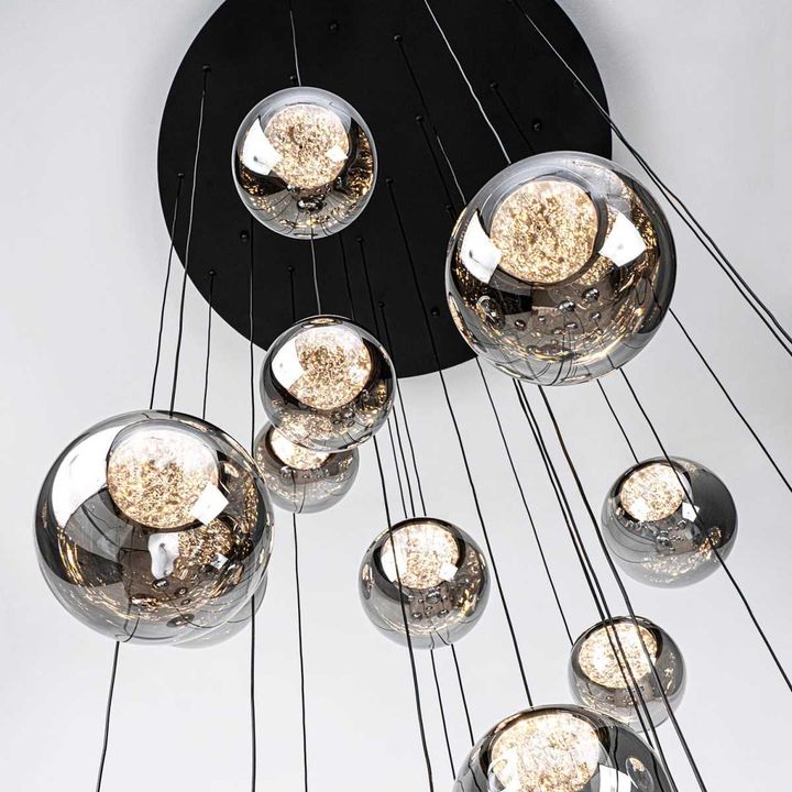 Подвесная люстра MODELUX ML.2338.25 BK-CR