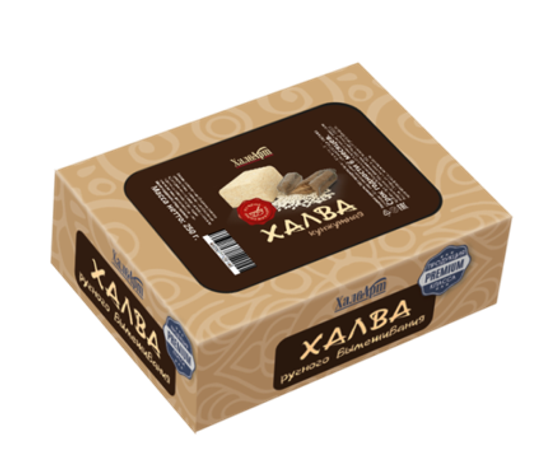 Халва кунжутная на фруктозе, Халварт, 250г. /картон/
