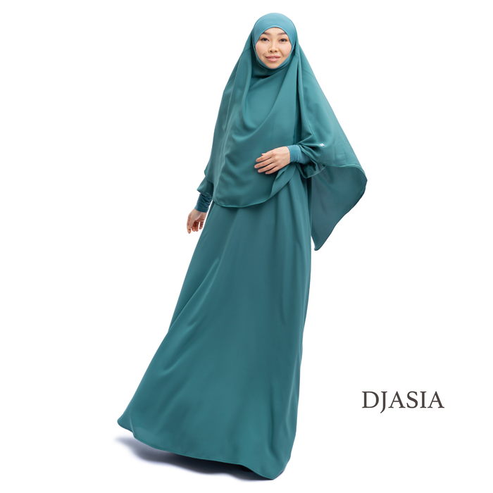 КОМПЛЕКТ: ПЛАТЬЕ И ХИМАР ИЗ МЕДИНСКОГО ШЕЛКА One size