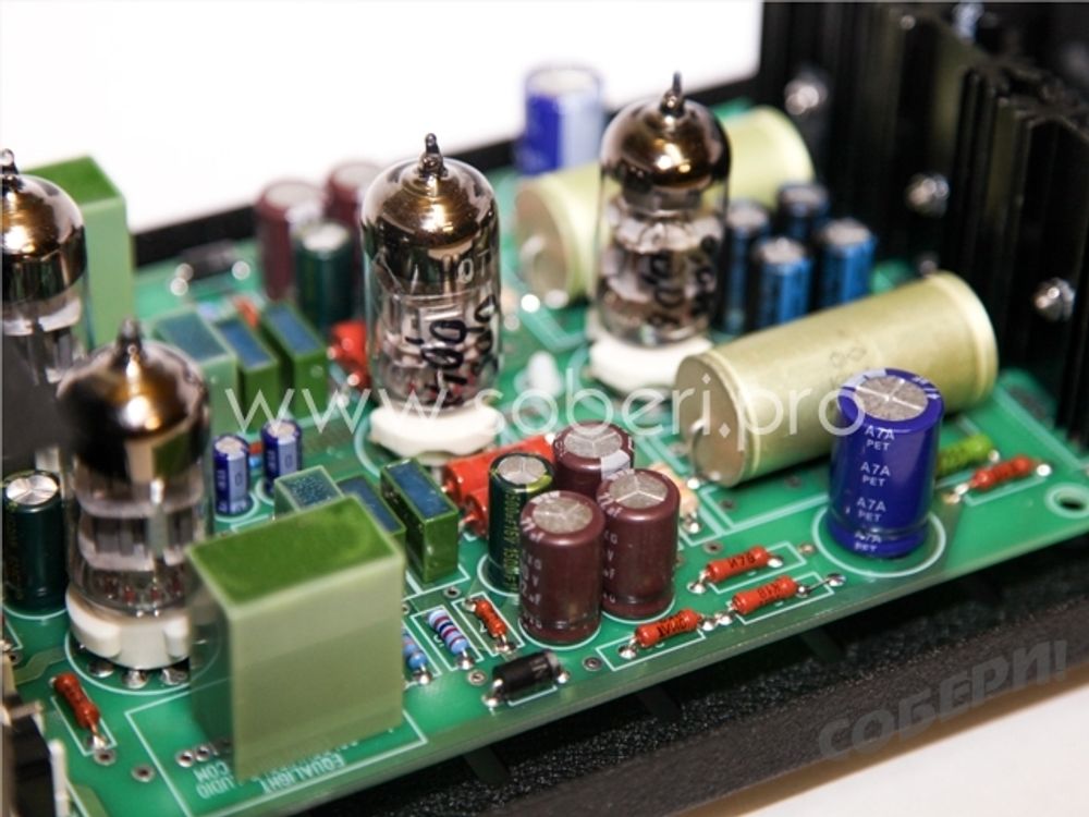 ламповый фонокорректор на лампах 6Н24П 6Н2П 6Н23П