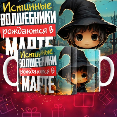 Кружка Волшебники рождаются в январе  / март