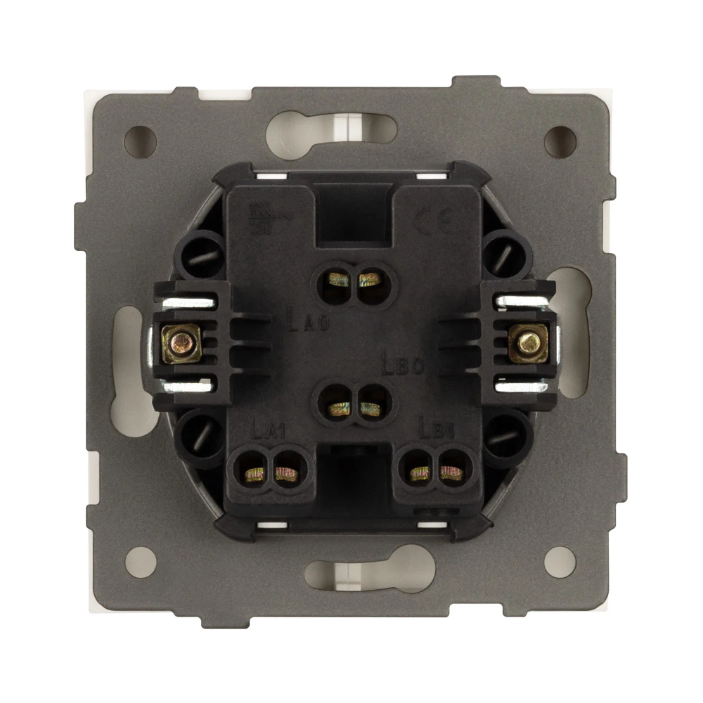 Механизм выключателя двухклавишный непроходной SWT-TENDO-MK02-SFPL-GD (230V, 10A) (Arlight, -) 054545