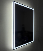 Зеркало BelBagno 100 SPC-GRT-1000-800-LED-TCH-SND с подсветкой с голосовым управлением и подогревом