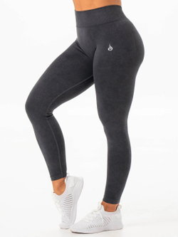 Леггинсы RYDERWEAR Stonewash Seamless V Back Black