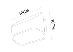 Светильник настенный Arte Lamp Maniglia A1428AP-1WH