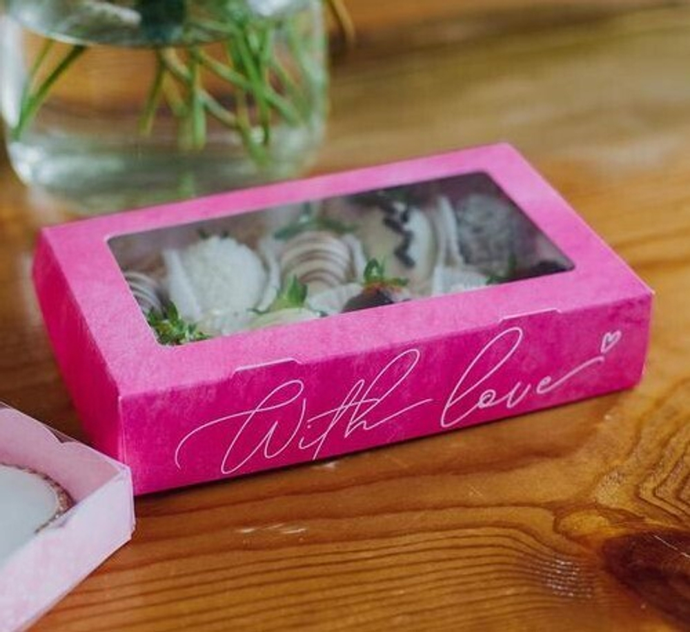 Коробка складная «С любовью», 20 х 12 х 4 см