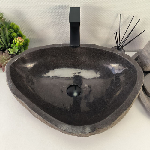 Раковина из речного камня RS-64863 57*40*15 0857