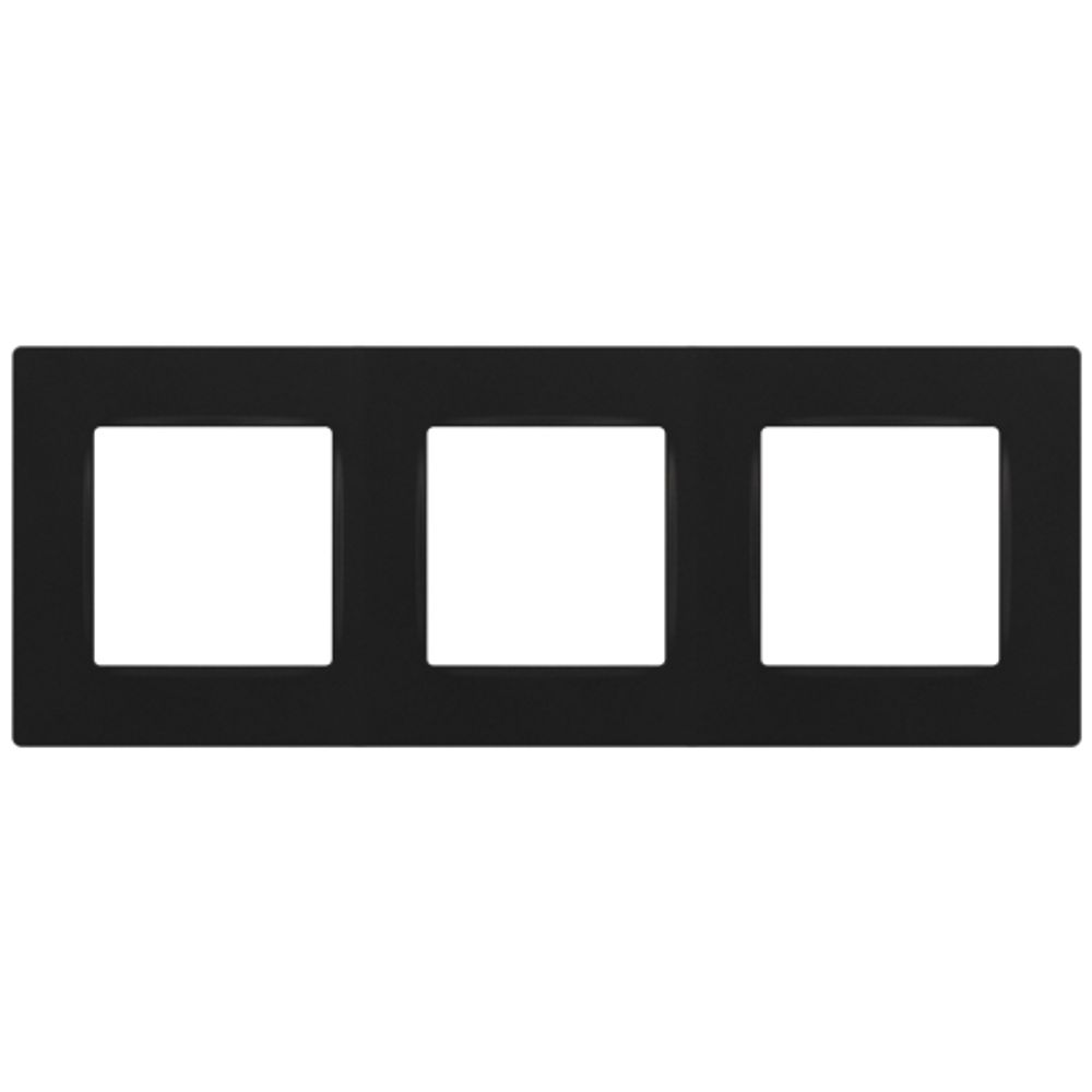 Рамка для розеток и выключателей ЭРА Серия 12 12-5203-05 на 3 поста, Классик, антрацит