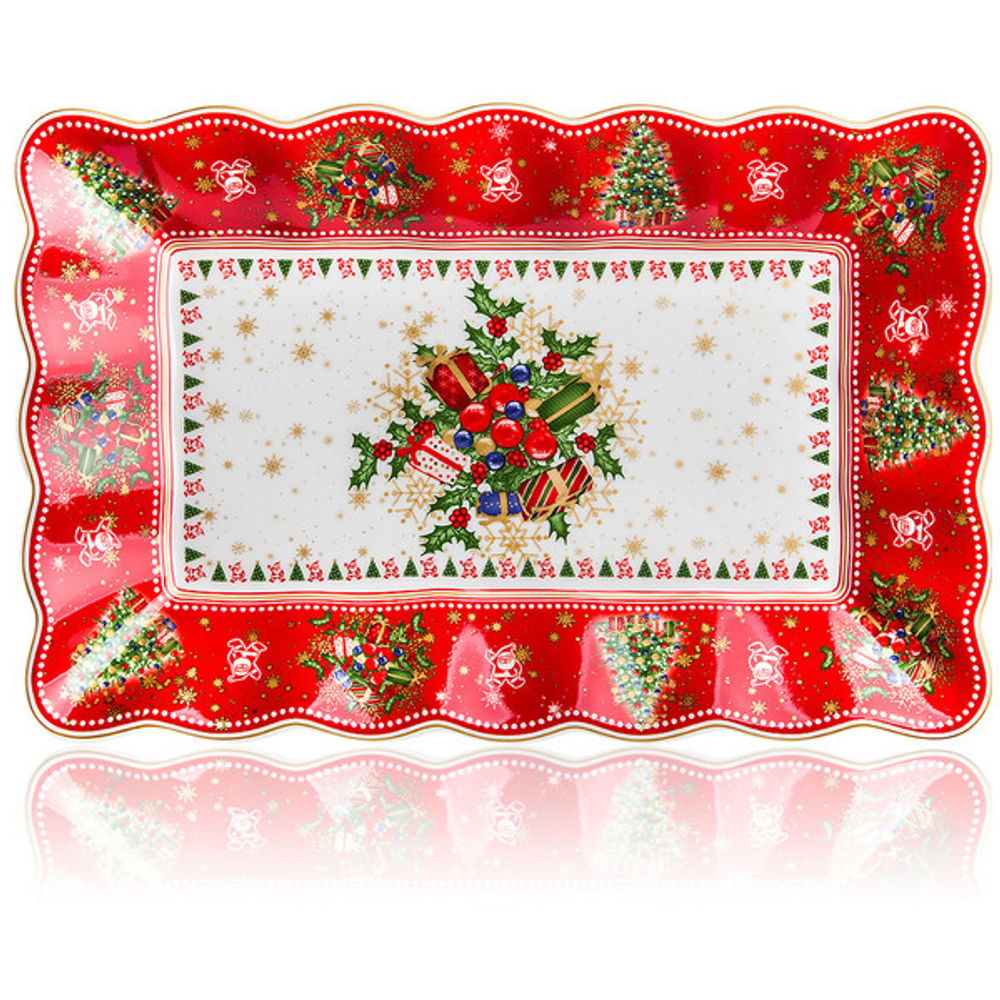 Блюдо для центра стола 32х21см Остролист Lamart