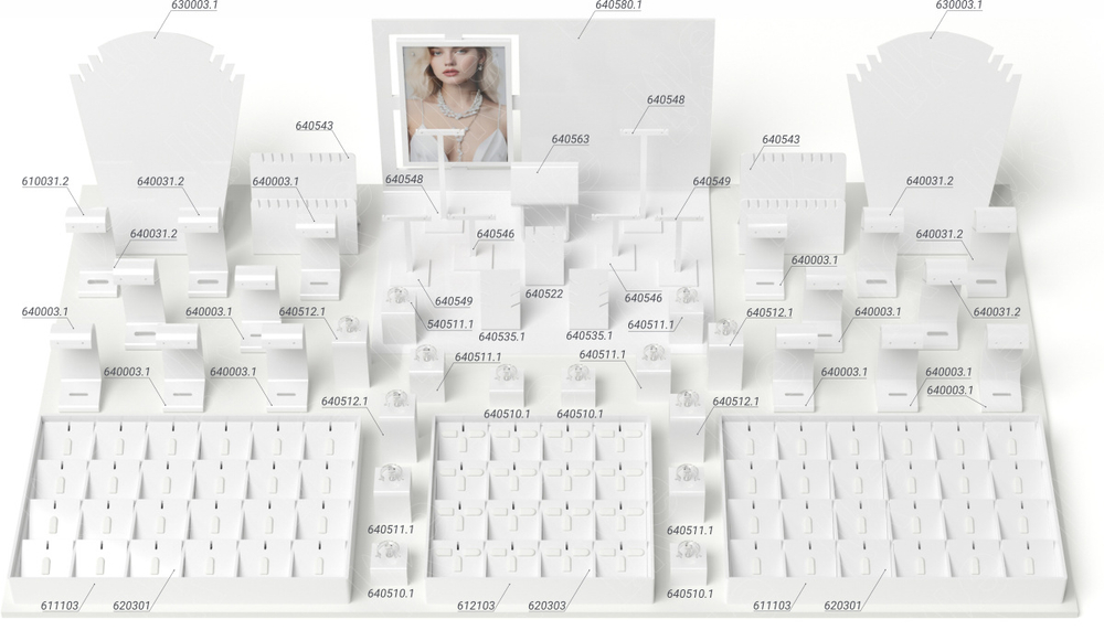 Комплект демонстрационного оборудования из акрила