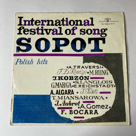 Винтажная виниловая пластинка LP International Festival Of Song Sopot Polish Hits (Польша 1973)