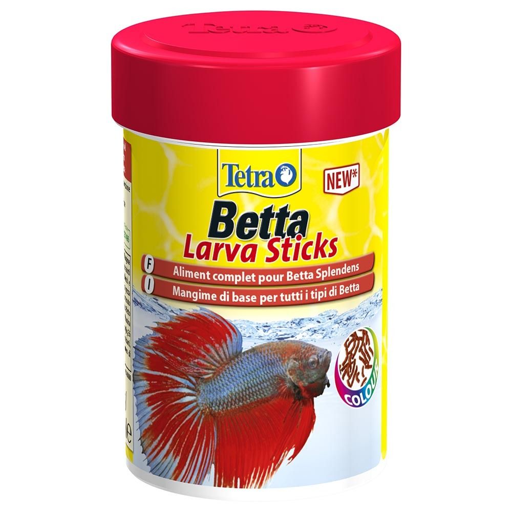 Tetra Betta LarvaSticks 100 мл - корм для петушков (маленькие палочки)