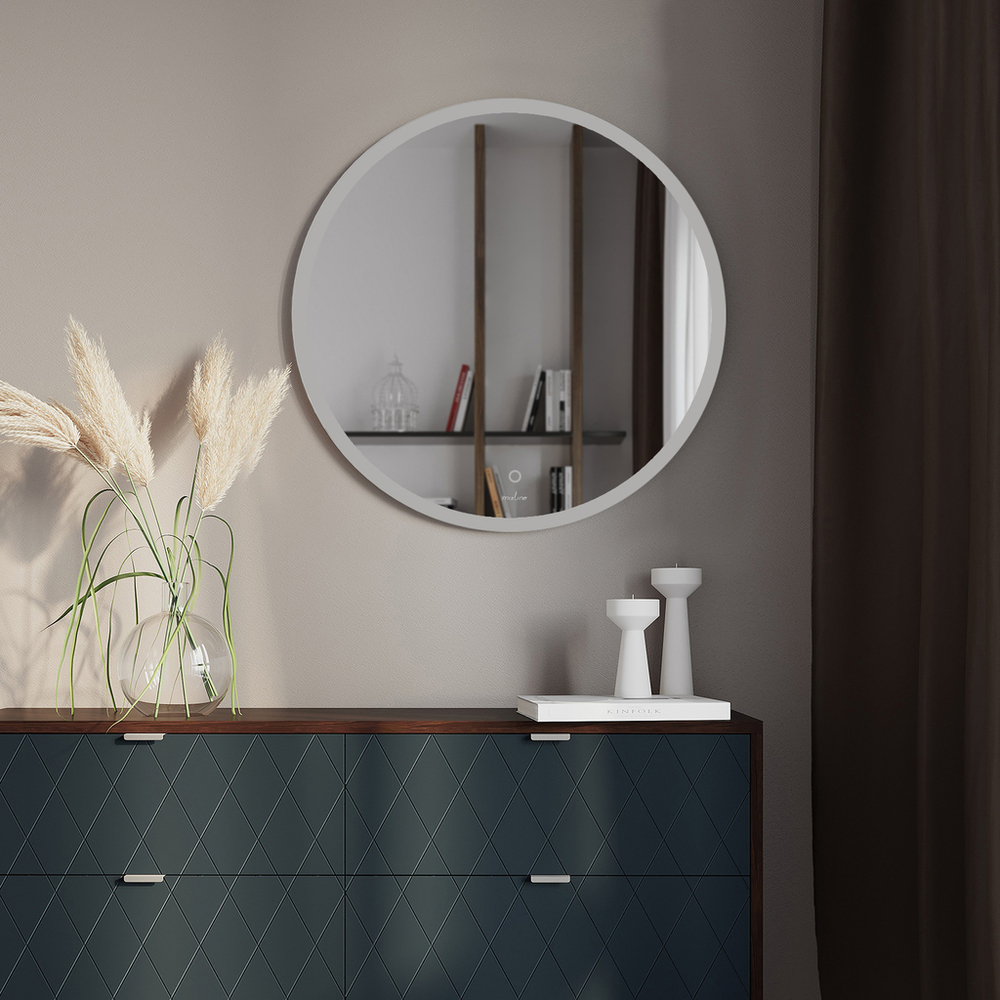 Зеркало MIXLINE "Перла" ЭКОНОМ D500 (ШВ) сенсорный выкл, светодиодная подсветка