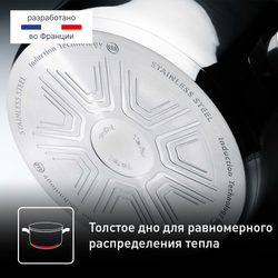Набор посуды Tefal Comfort Max 11 предметов 1,4/2,9/5,1л 16/20/24/28см C973SB34