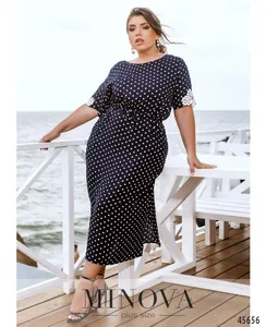 Платье 21-15-Темно-синий Minova