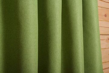 Готовая штора. Портьера под лён Oxford (весенняя зелень)